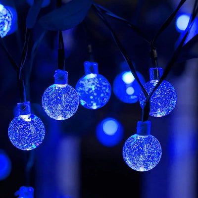 LunaraLux - 60 LED Solar-Kristallkugel Lichterkette