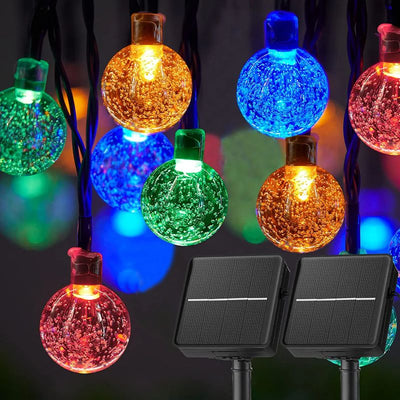 LunaraLux - 60 LED Solar-Kristallkugel Lichterkette