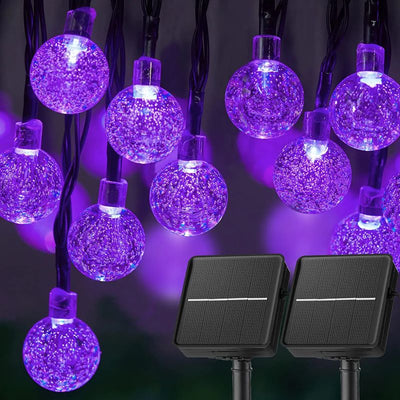 LunaraLux - 60 LED Solar-Kristallkugel Lichterkette