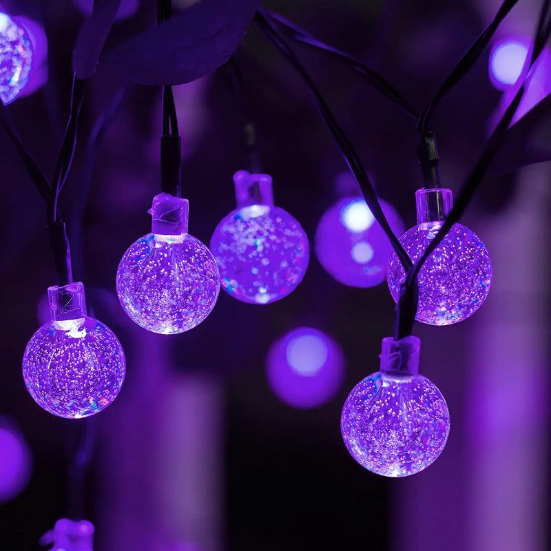 LunaraLux - 60 LED Solar-Kristallkugel Lichterkette