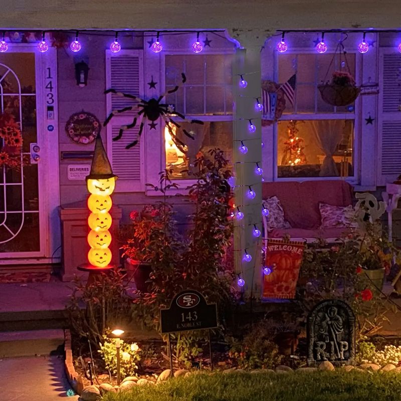 LunaraLux - 60 LED Solar-Kristallkugel Lichterkette