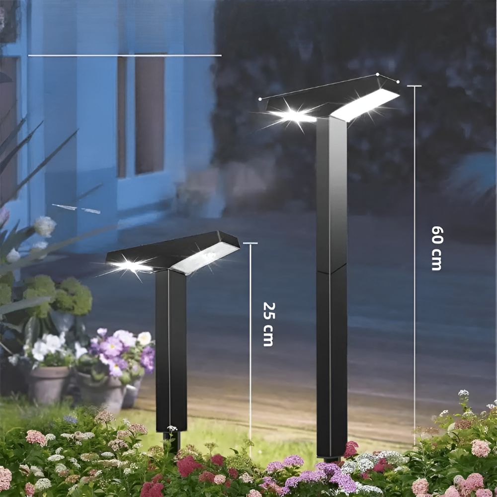 SolaraPath - Solar-Wegeleuchten für den Außenbereich mit doppeltem Lichtschein