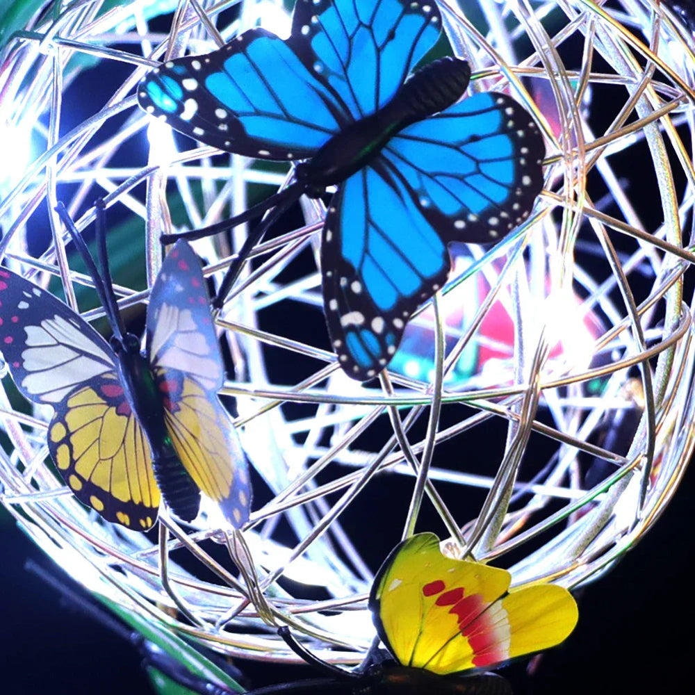 Solpapilio - Hängende Solar-Schmetterlingsleuchte für den Garten