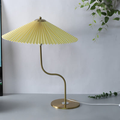 Solveta - Retro Faltenschirm Tischlampe