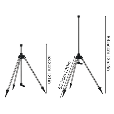 SpinSpray - 360° Rotations-Gartenregner mit verstellbarem Stativ