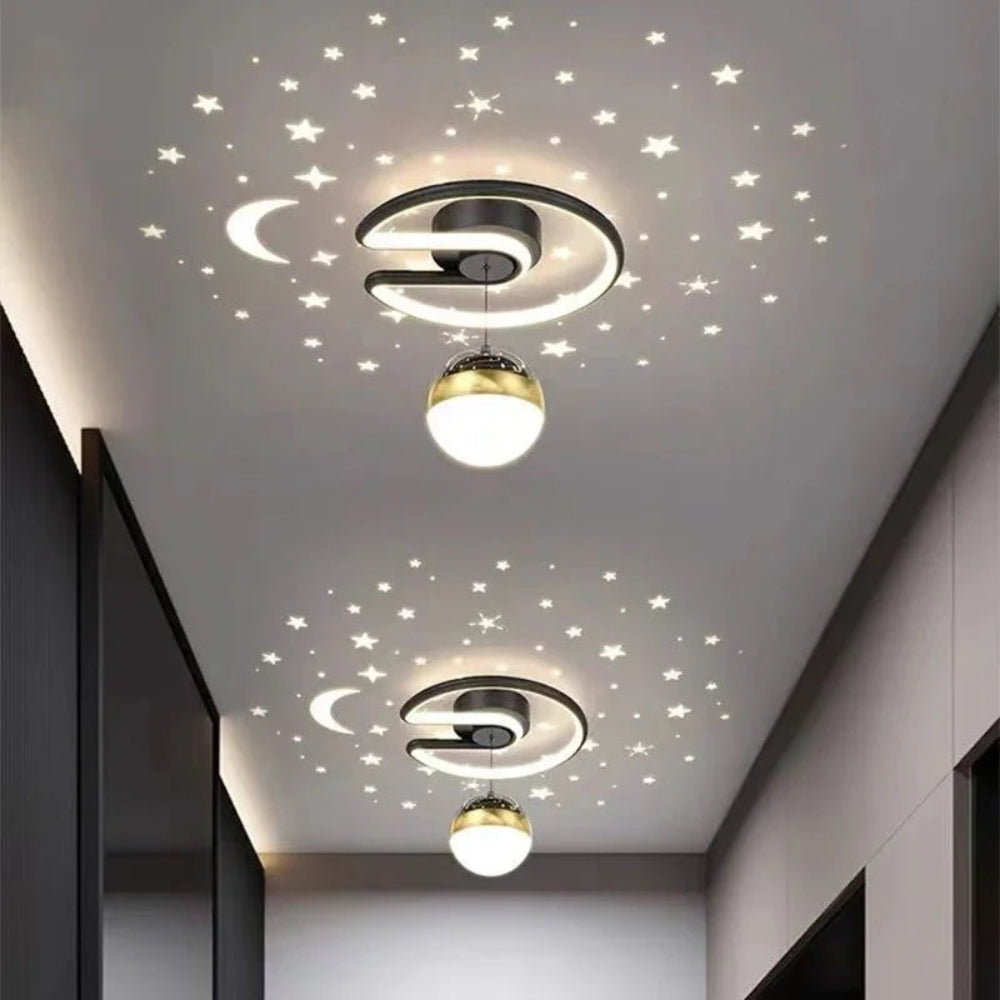 StellaGlow - Dimmbare LED-Deckenleuchte mit Sternenhimmel-Effekt