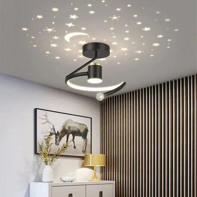 StellaGlow - Dimmbare LED-Deckenleuchte mit Sternenhimmel-Effekt