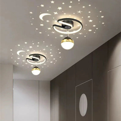 StellaGlow - Dimmbare LED-Deckenleuchte mit Sternenhimmel-Effekt