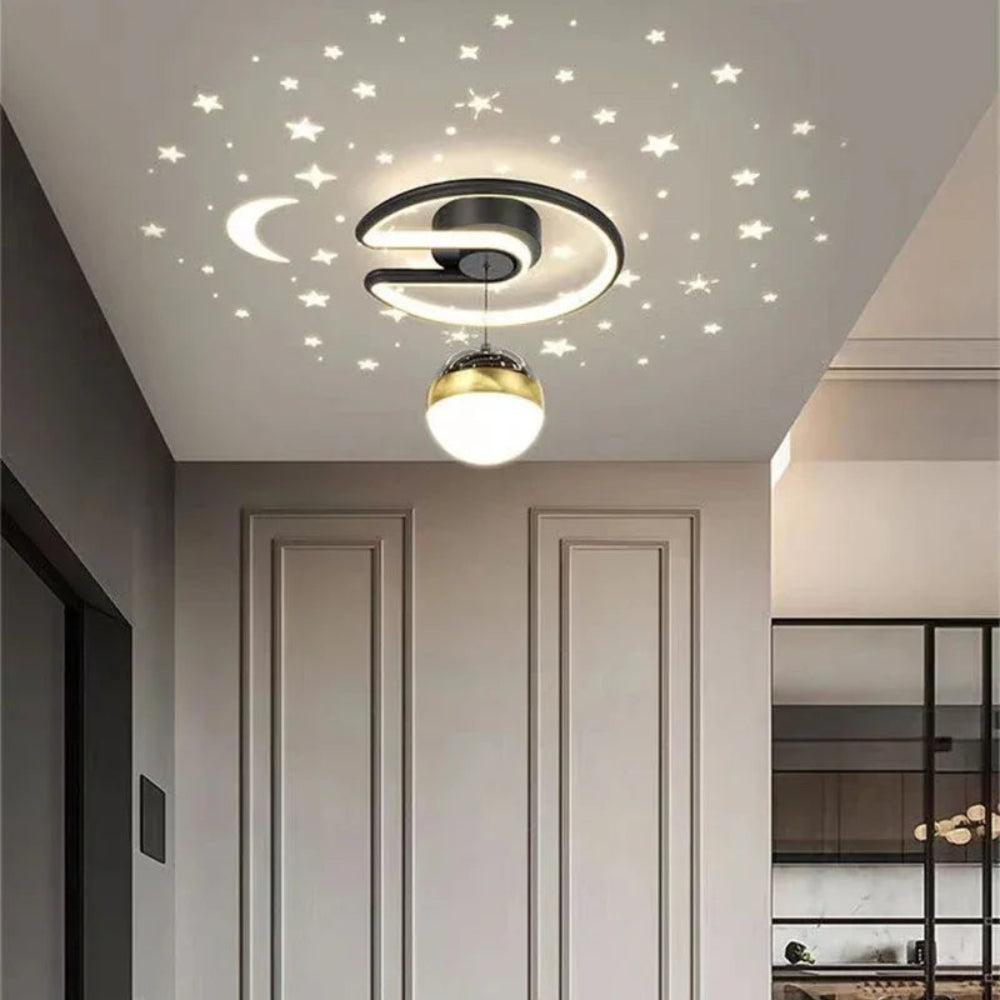 StellaGlow - Dimmbare LED-Deckenleuchte mit Sternenhimmel-Effekt