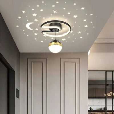 StellaGlow - Dimmbare LED-Deckenleuchte mit Sternenhimmel-Effekt