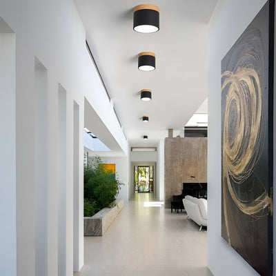 Zeitgenössische Flush Mount LED-Deckenleuchte - Sanfte Beleuchtung mit nordischem Design