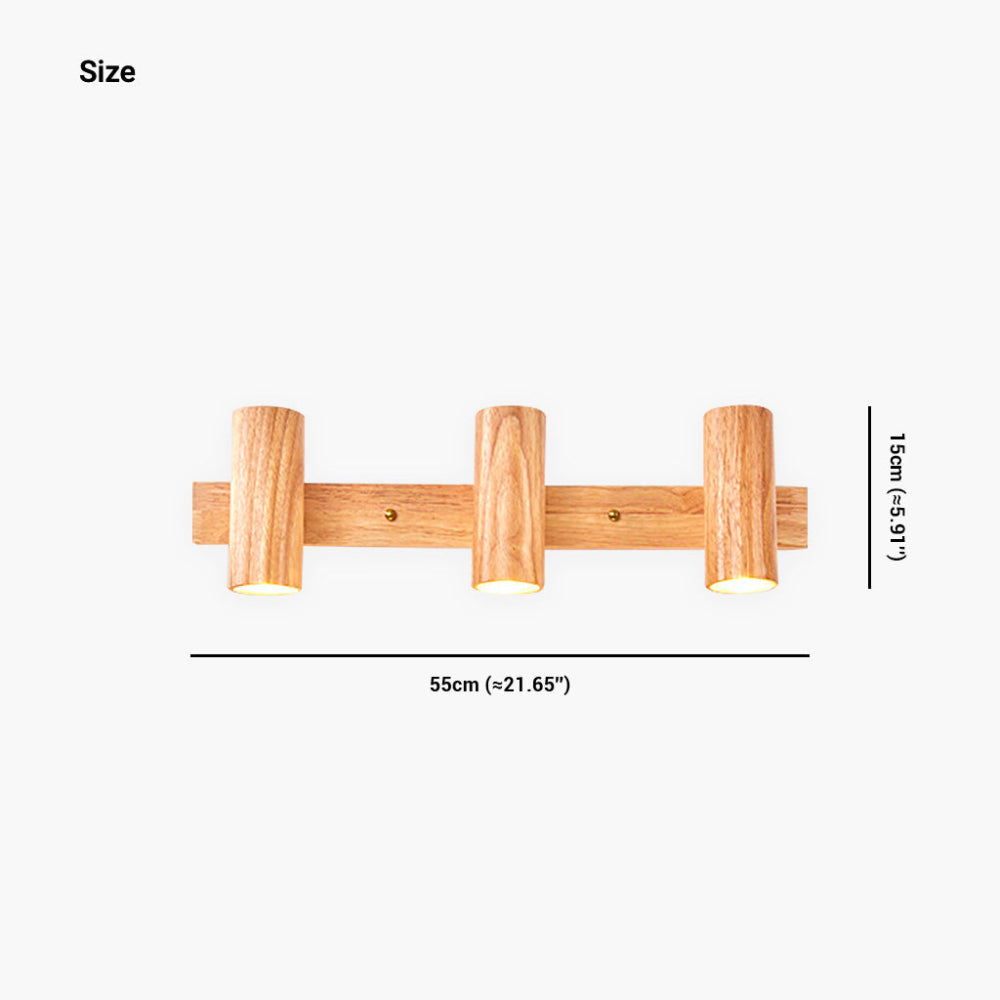 Sylendo - Wand- und Decken-LED-Strahler aus nordischem Holz
