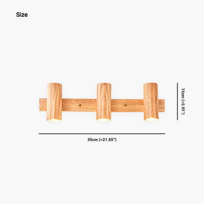 Sylendo - Wand- und Decken-LED-Strahler aus nordischem Holz