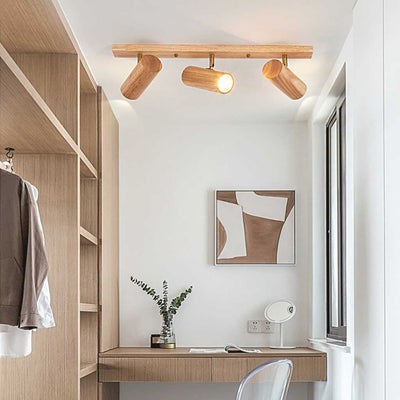 Sylendo - Wand- und Decken-LED-Strahler aus nordischem Holz