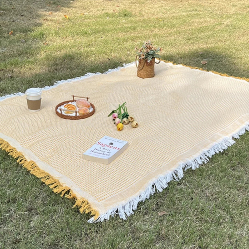 Tasselora - Boho-Picknick-Decke