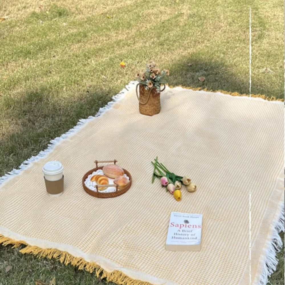 Tasselora - Boho-Picknick-Decke