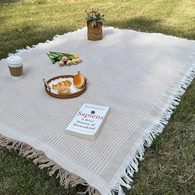 Tasselora - Boho-Picknick-Decke