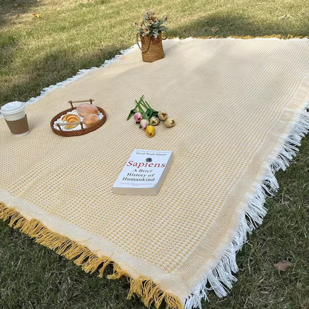 Tasselora - Boho-Picknick-Decke