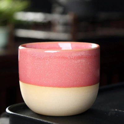 Teetasse mit Farbtropfen-Muster - Elegantes Keramik-Design