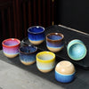 Teetasse mit Farbtropfen-Muster - Elegantes Keramik-Design