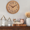 TimberTime - Stille Wanduhr in elegantem Holzdesign