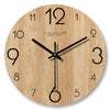 Timberra - Stille Wanduhr aus Holz mit natürlicher Maserung