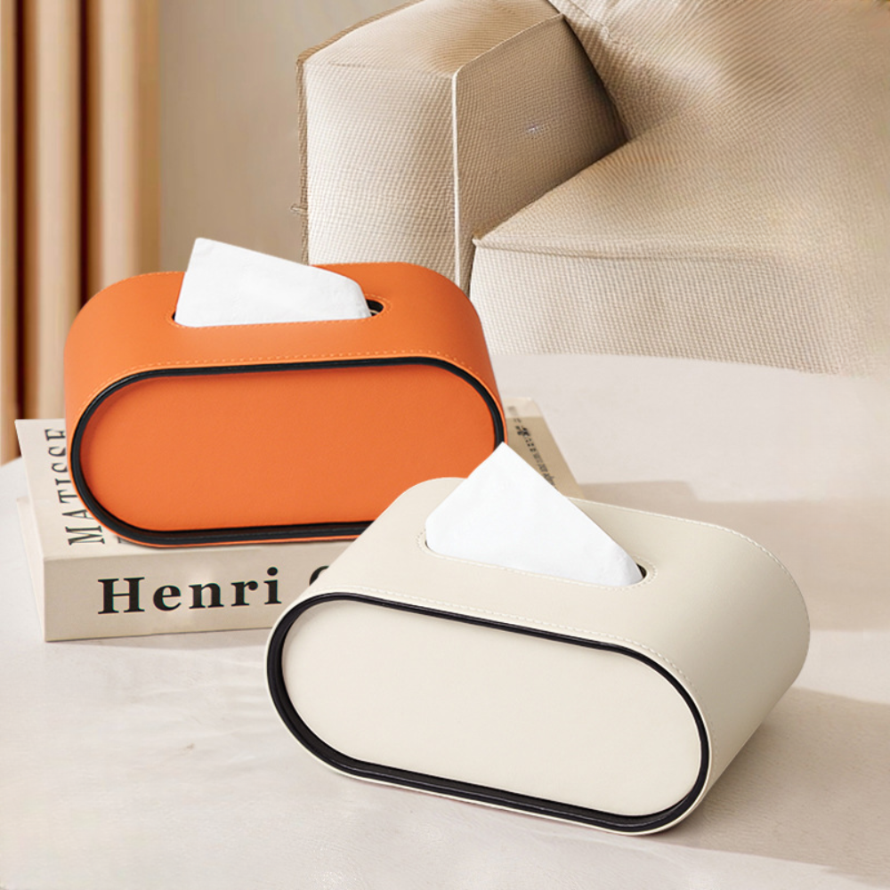 Tissura - Stilvolle Leder-Tissue-Box