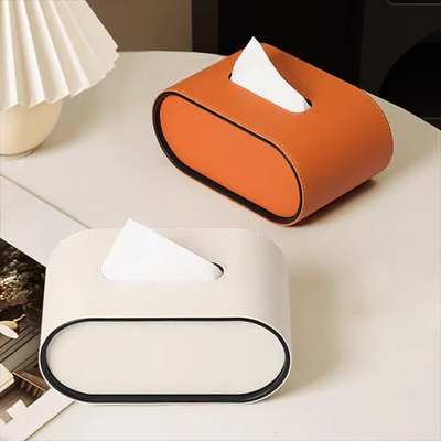 Tissura - Stilvolle Leder-Tissue-Box