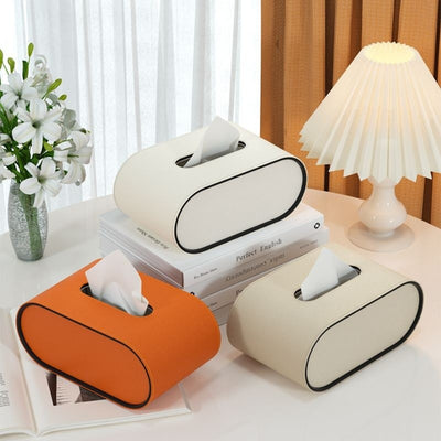Tissura - Stilvolle Leder-Tissue-Box