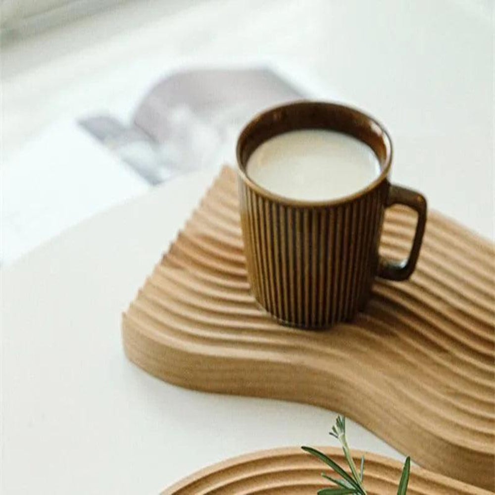 Trayvo - Natürliches Holztablett für Kaffee, Snacks und zum Servieren