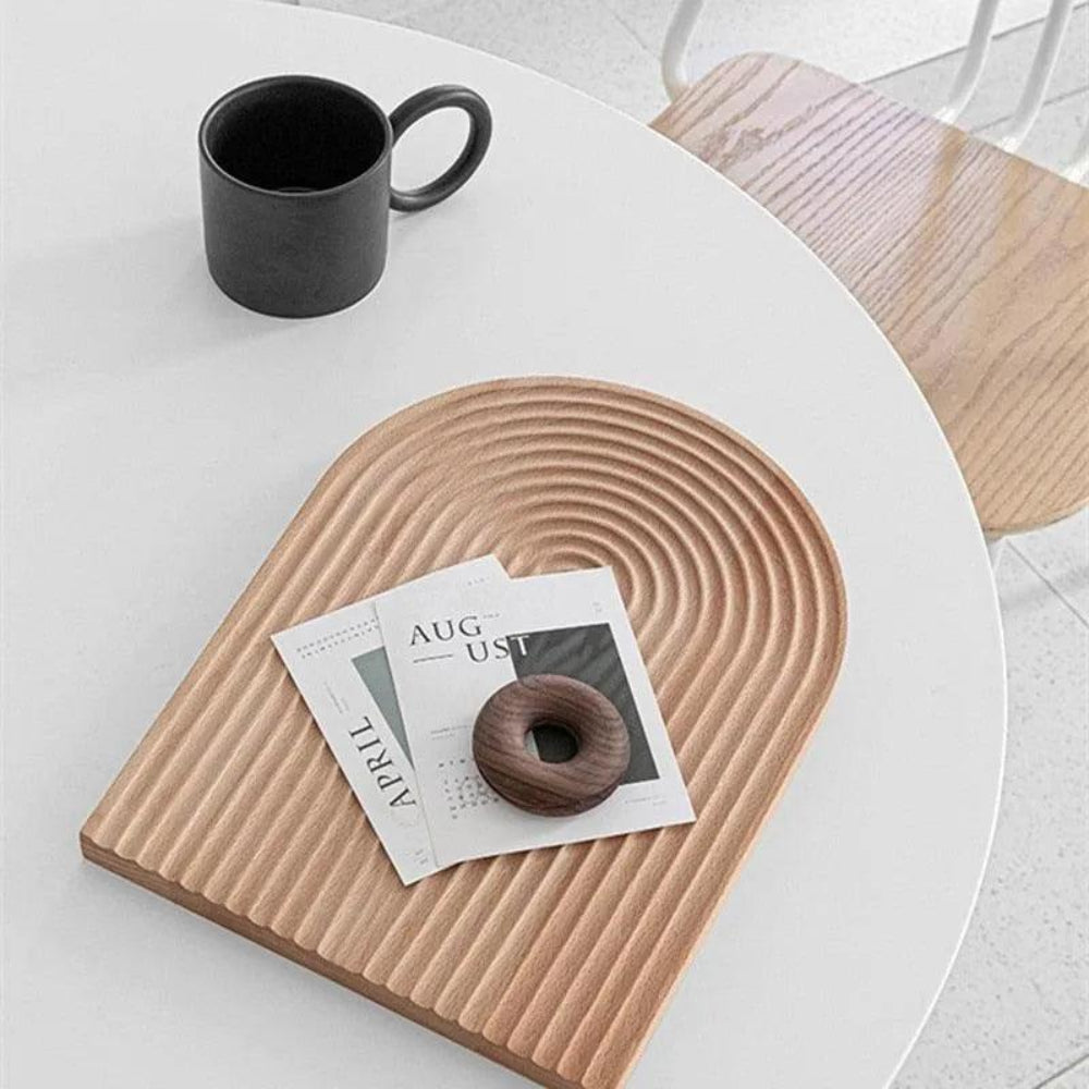 Trayvo - Natürliches Holztablett für Kaffee, Snacks und zum Servieren