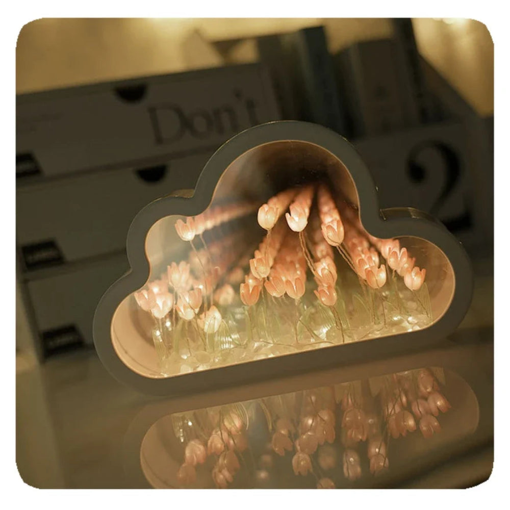 Unendliche Tulpen Lampe – Magisches Licht mit Tiefeneffekt