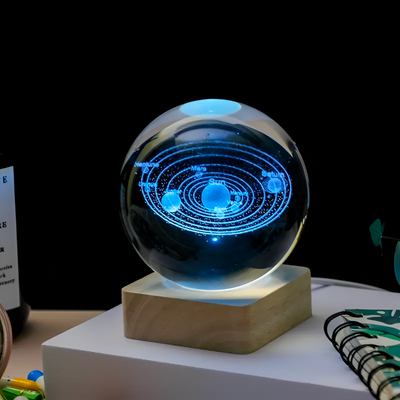 3D kosmische LED-Kristallkugel - Magische Heimbeleuchtung