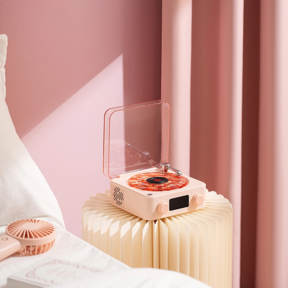 Vinlumo - Timeless Tunes Retro-Lampe mit Bluetooth und weißem Rauschen