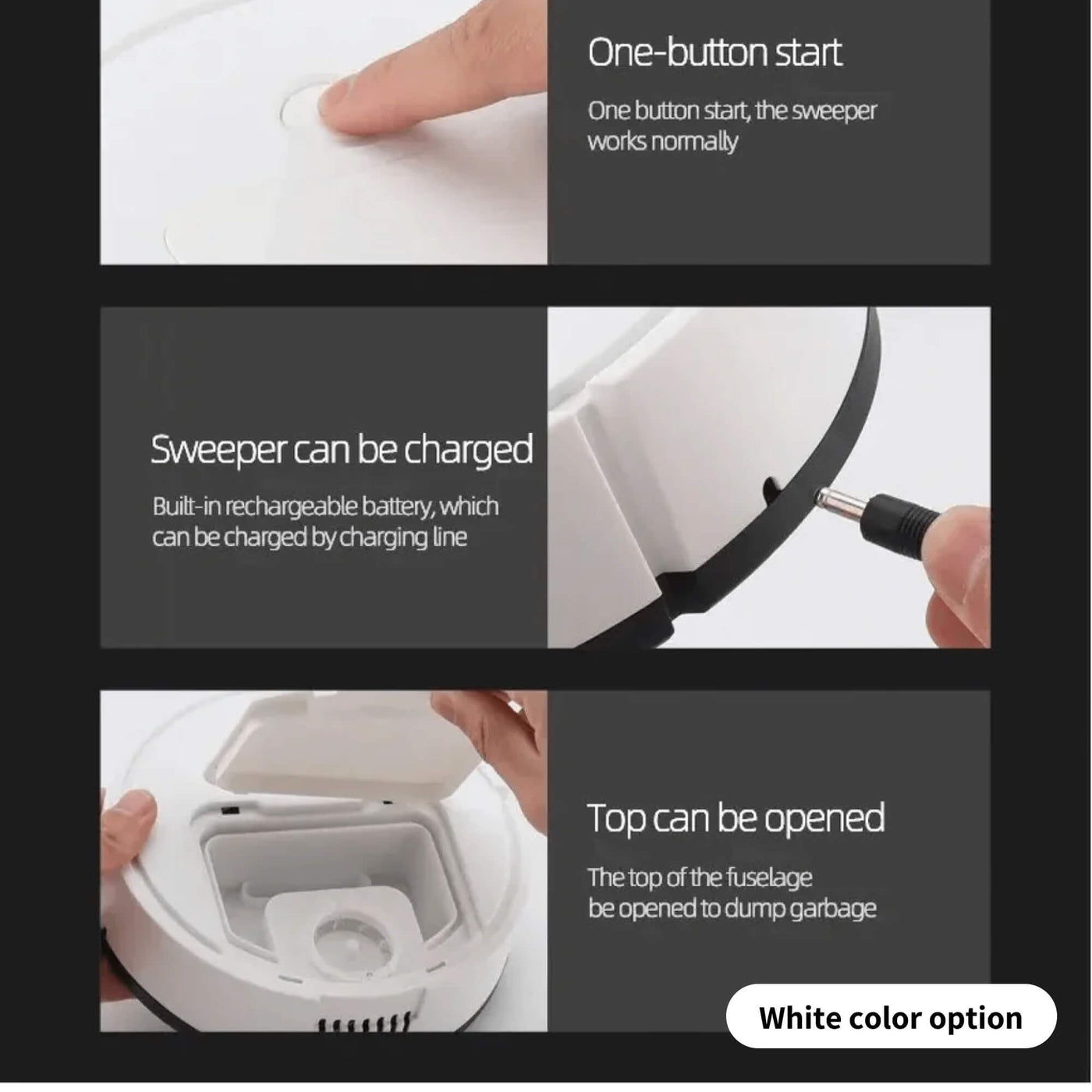 Cleanova - Intelligenter 2-in-1 Staubsauger- und Mopproboter