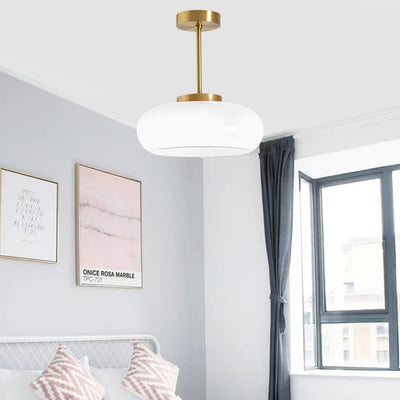 VintageGlow – Runde Glas-Deckenleuchte