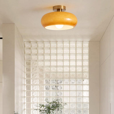 VintageGlow – Runde Glas-Deckenleuchte