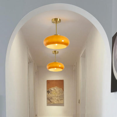 VintageGlow – Runde Glas-Deckenleuchte