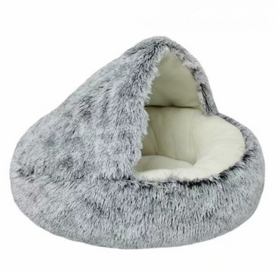 WhiskerNook - 2in1 Convertible Katzenhöhle & Lounge Bett