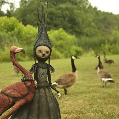 WickedWhimsy - Handgefertigte gruselige Hexen- und Baummann-Skulpturen