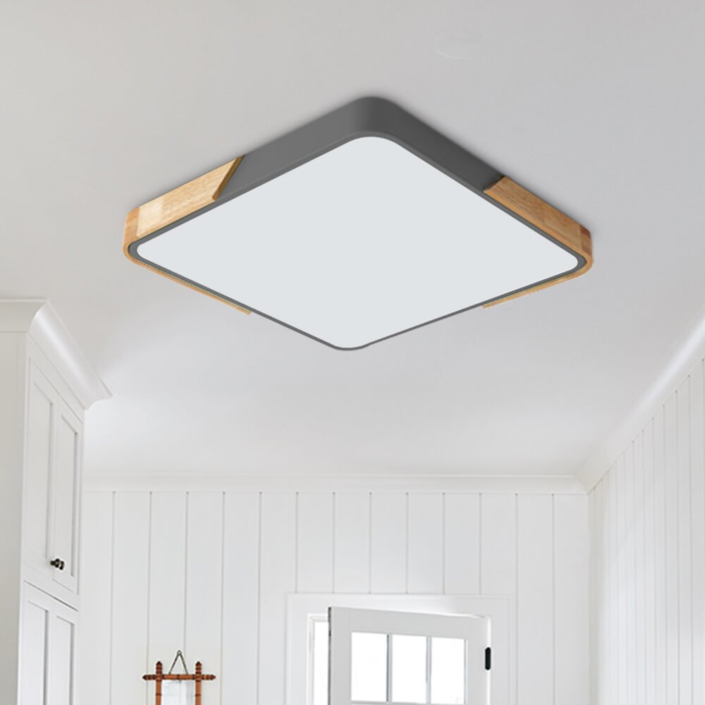 WoodenFrame – Moderne dimmbare LED-Deckenleuchte