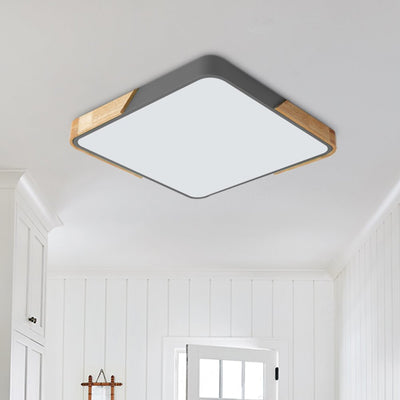 WoodenFrame – Moderne dimmbare LED-Deckenleuchte
