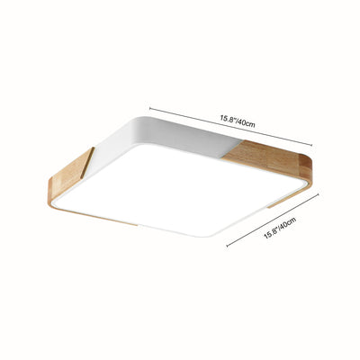 WoodenFrame – Moderne dimmbare LED-Deckenleuchte