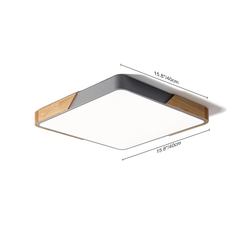 WoodenFrame – Moderne dimmbare LED-Deckenleuchte
