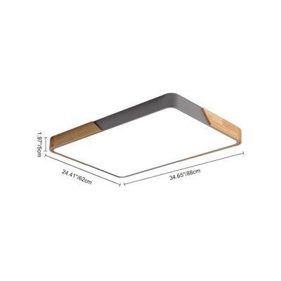 WoodenFrame – Moderne dimmbare LED-Deckenleuchte
