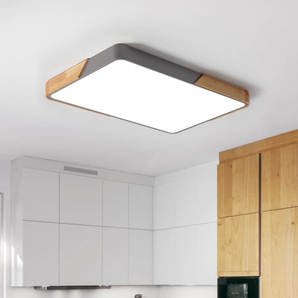 WoodenFrame – Moderne dimmbare LED-Deckenleuchte