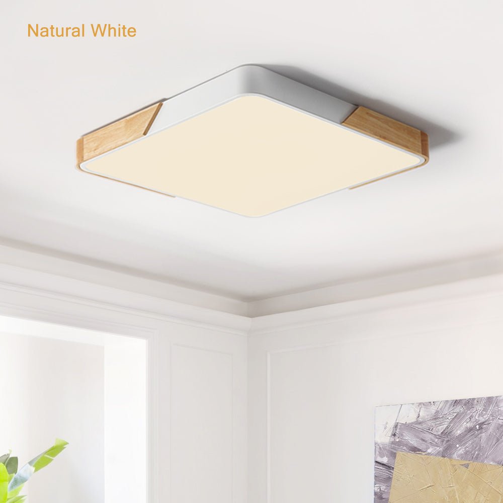 WoodenFrame – Moderne dimmbare LED-Deckenleuchte