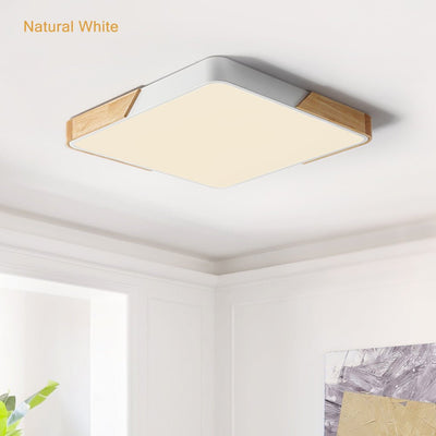 WoodenFrame – Moderne dimmbare LED-Deckenleuchte