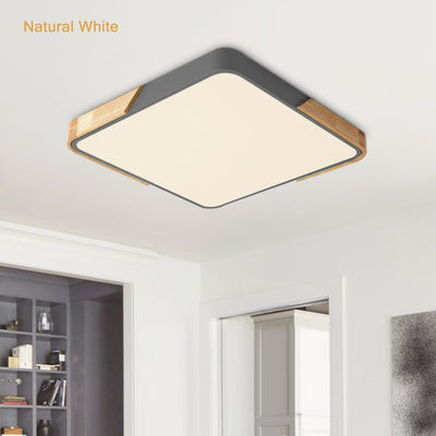 WoodenFrame – Moderne dimmbare LED-Deckenleuchte