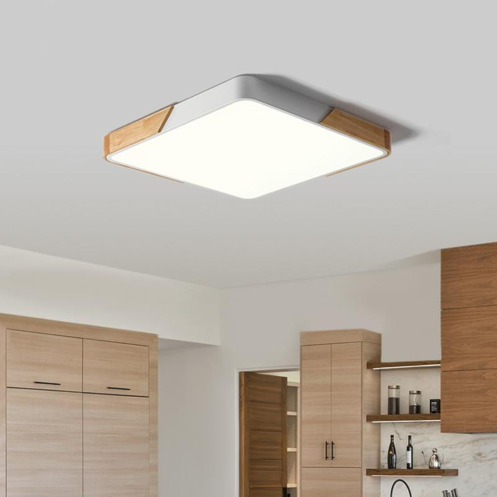 WoodenFrame – Moderne dimmbare LED-Deckenleuchte